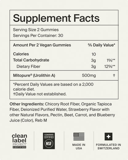 Time-Line Mitopure Gummies Urolithin A 60 Gummies